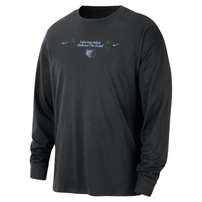 Memphis Grizzlies Courtside Men's Nike NBA Max90 Long-Sleeve T